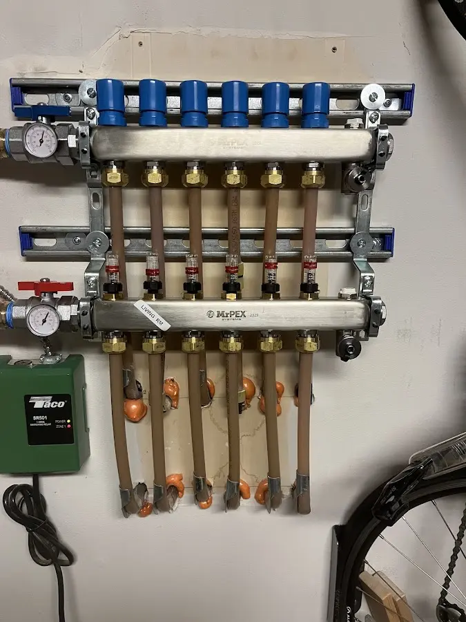 Plumber performing Gas Leak Detection at a residential property in Pittsgrove